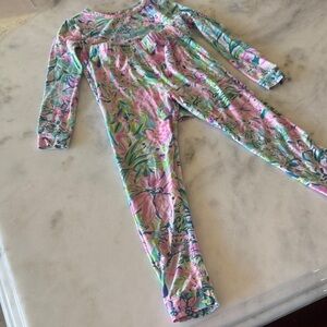 Lilly Pulitzer Pink & Green Floral Pajamas